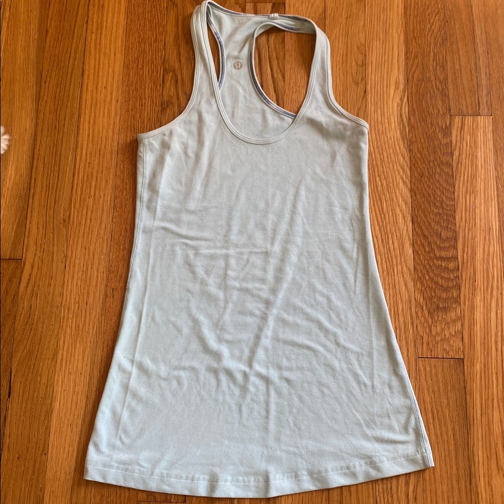 Lululemon Light Blue Racerback Tank Top